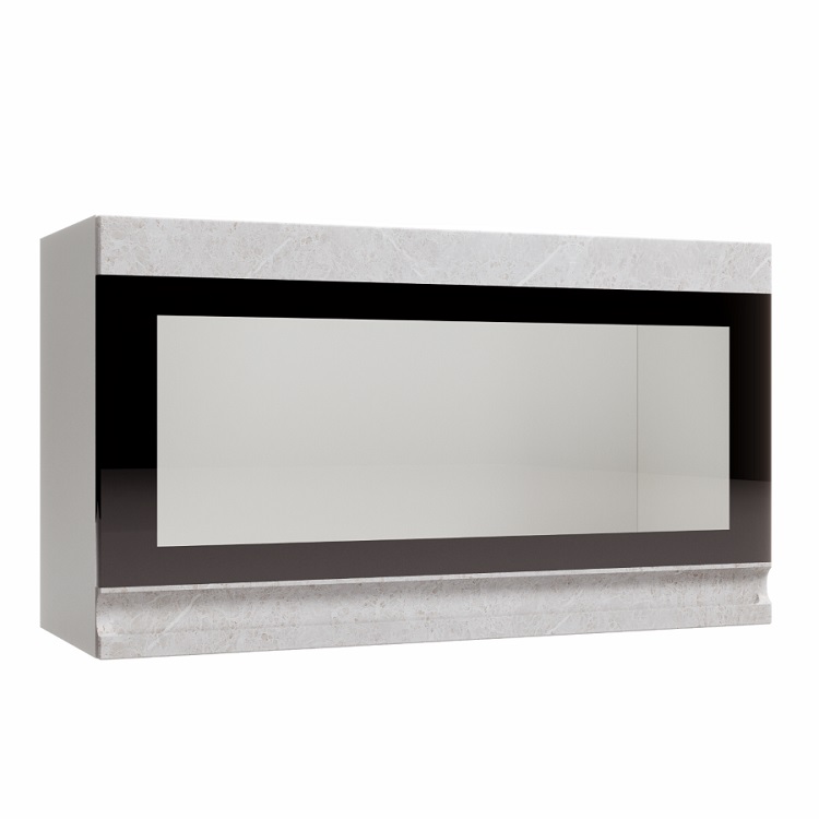 Шкаф верхний высокий горизонтальный стекло фотопечать ВПГСФ 800 Скала