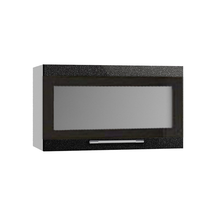 Шкаф верхний горизонтальный стекло фотопечать ПГСФ 600 Олива