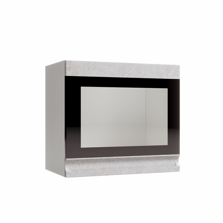 Шкаф верхний высокий горизонтальный стекло фотопечать ВПГСФ 500 Скала