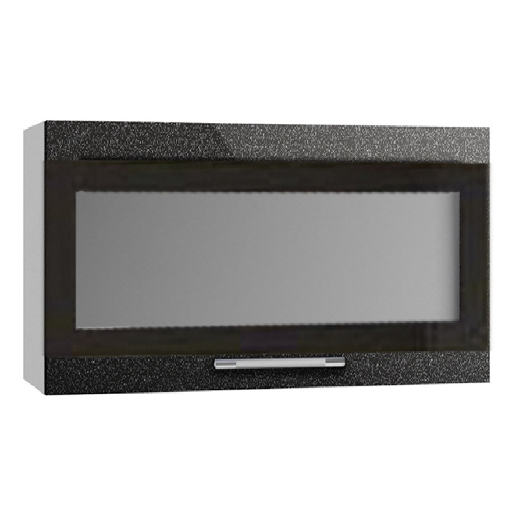 Шкаф верхний высокий горизонтальный стекло фотопечать ВПГСФ 800 Олива 